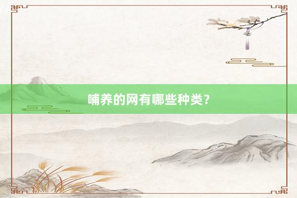 哺养的网有哪些种类？